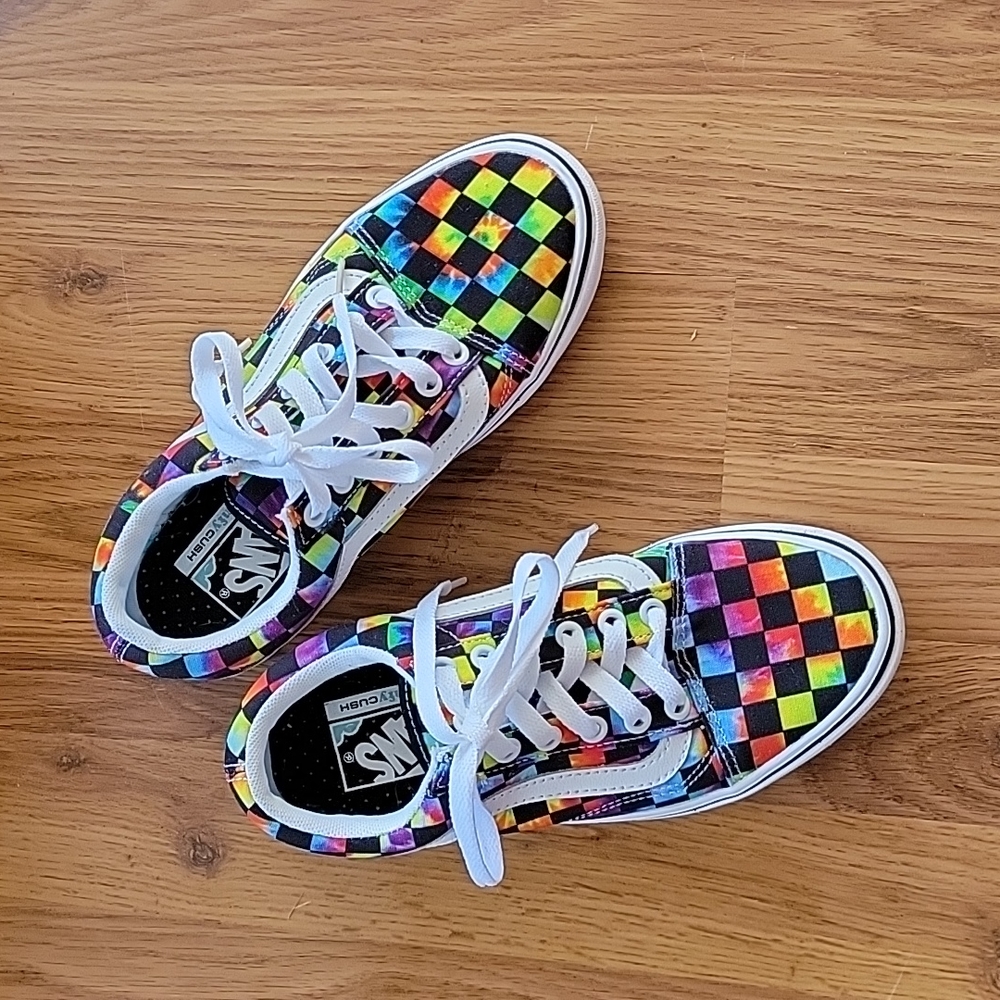 Unisex Checker Rainbow Vans